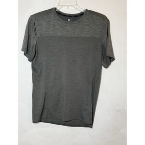 Khul Top Men's Large Dark Gray Short Sleeve Active Workout Running
